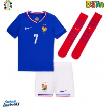 Frankrike Antoine Griezmann #7 Hjemmedraktsett Barn EM 2024 Kortermet (+ Korte bukser)